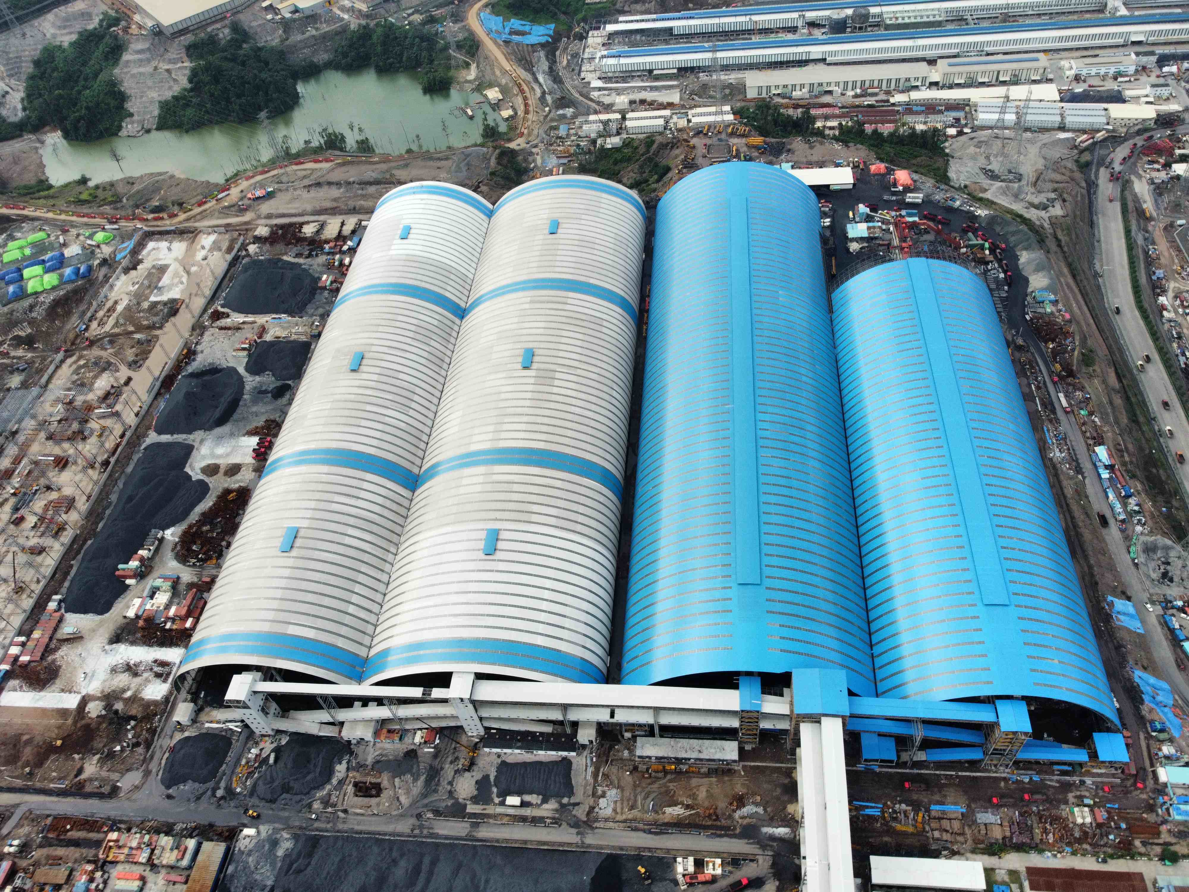 旭阳伟山(印尼)煤棚网架项目 旭阳伟山(印尼)煤棚网架项目